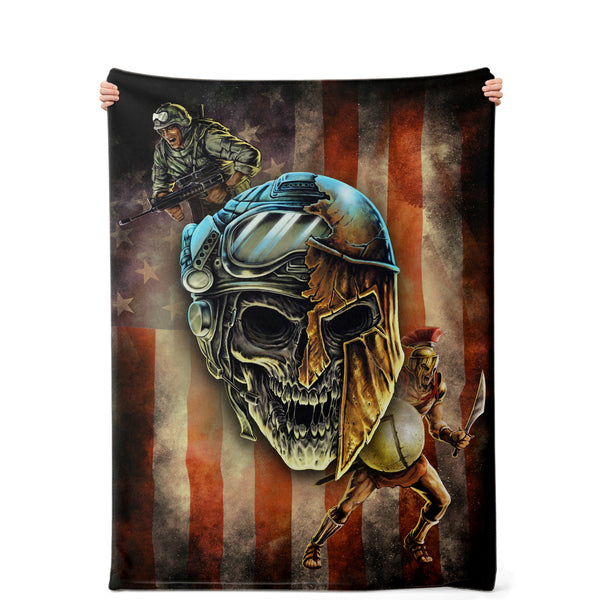 Spartan Warrior Soldier - Blanket