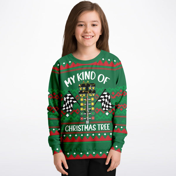 My kind of Christmas Tree - Athletic Kids/Youth Sweatshirt