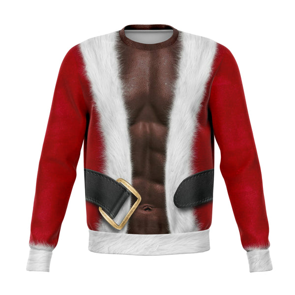 Fit Santa - African American - Athletic Sweatshirt