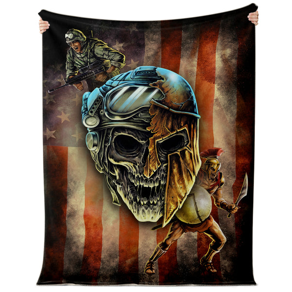 Spartan Warrior Soldier - Blanket