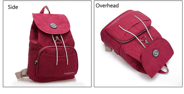 10 Colors Waterproof Nylon Backpack for Women