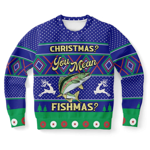 Merry Fishmas - Athletic Sweatshirt