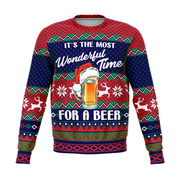 Wonderful time for a beer - Athletic Sweatshirt